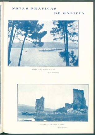 Catoira. - [Vista de] Las Torres del Oeste.