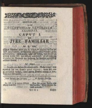 Caput I. De Iure Familiae