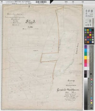 Lünern (Unna), Zusammenlegung Lünern, Bl.9 Brouillonkarte 1 Mühlhausen Flur 3