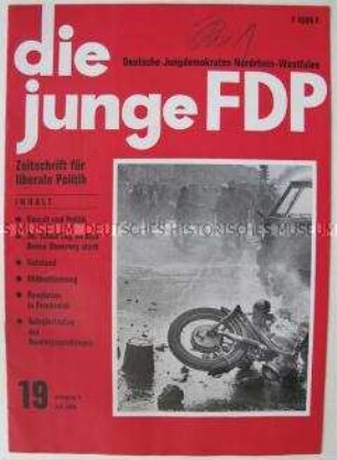 Mitteilungsblatt der FDP-Jugendorganisation u.a. zum Tod von Benno Ohnesorg