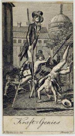 Kraft-Genies - Illustration zum Physiognomischen Almanach für das Jahr 1792
