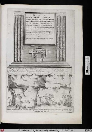 Das Grabmal des Antonius Antius Lupus.