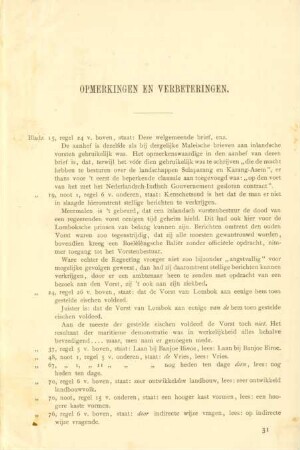 Opmerkingen en verbeteringen