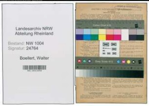 Entnazifizierung Walter Boellert , geb. 14.04.1887 (Kaufmann)