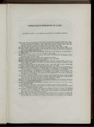 Pubblicazioni Periodiche Ed Altre
