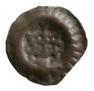 Münze, Pfennig, Ende 14. Jh