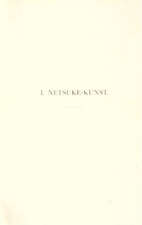 I. Netsuke-Kunst