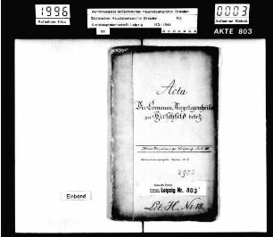 Gemeindeangelegenheiten Hirschfeld (bei Taucha)