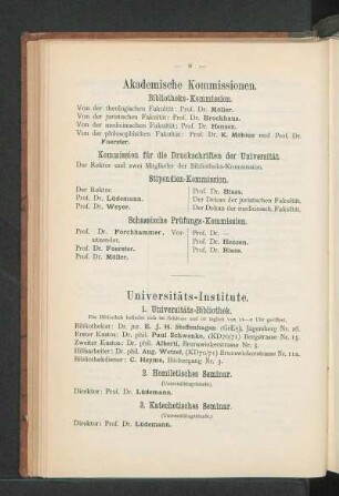 Universitäts-Institute.