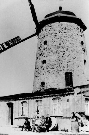 Hohburg-Lüptitz. Holländermühle auf dem Wolfsberg, August 1928, Repro