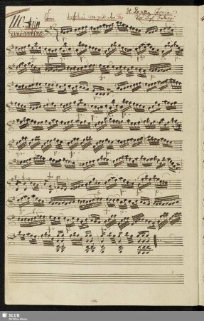 110. Aria: Infelice io son perduto / Galuppi, B.