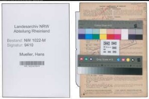 Entnazifizierung Hans Mueller , geb. 06.07.1901 (Kraftfahrer)