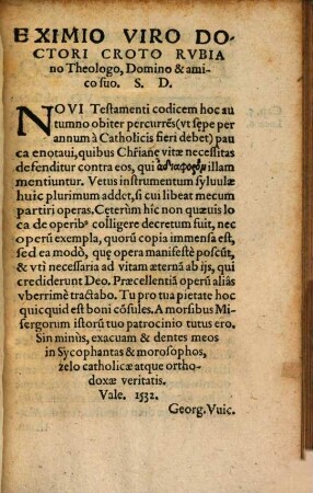 Defensio Doctrinae De Bonis Operibvs, Contra sectam Martini Luteri, Tyrocinium Georgii Vicelii Zelotae