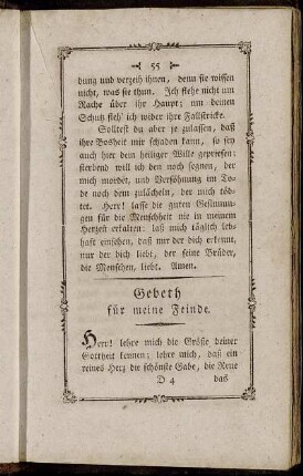 Gebeth für meine Feinde