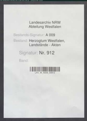 Instruktionen für die kurfürstlichen Landtagsdeputierten