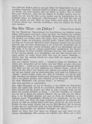 Der alte Moor - ein Pfälzer?