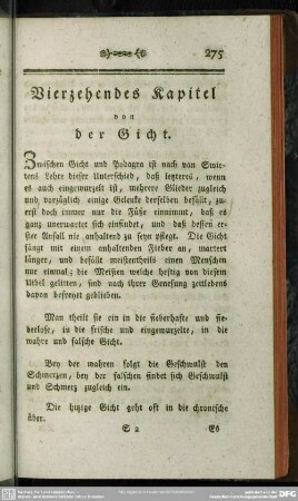 Vierzehendes Kapitel von der Gicht