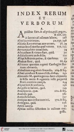 Index rerum et verborum