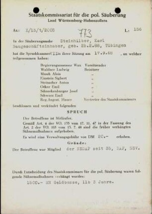 Steinhilber, Karl