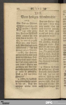 XVII. Vom heiligen Abendmahle.