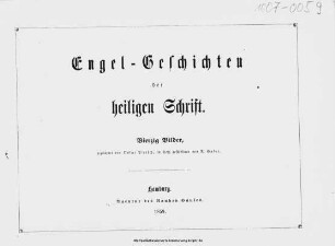 Engel-Geschichten der heiligen Schrift : 40 Bilder / gez. von Oskar Pletsch, in Holzgeschnitten von A. Gaber