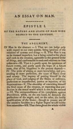 Essay on man and essay on criticism