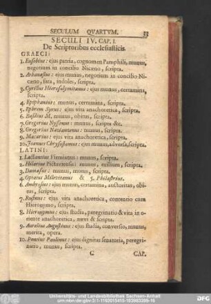 Cap. I. De Scriptoribus ecclesiasticis.