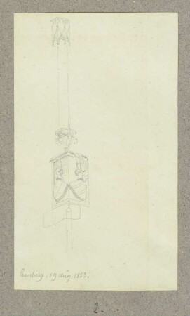 Wappengeschmückte Wandzier in Kronberg