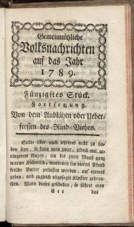 Fünfzigstes Stück
