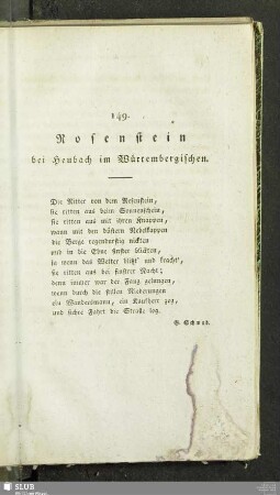 149. Rosenstein bei Heubach im Würtembergischen