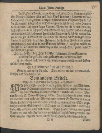 Vom andern Stücke.