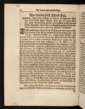 96-109, Am dritten Heil. Christ-Tag