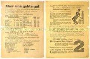 Antikapitalistischer programmatischer Wahlaufruf der Sozialdemokraten-Liste gegen die Regierung Papen zur Reichstagswahl