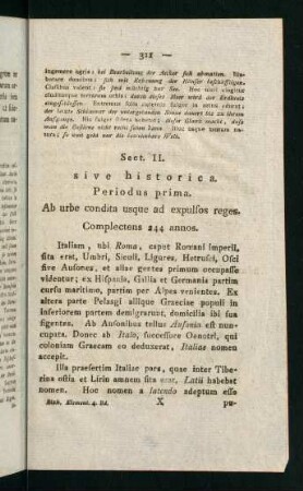 321-335, Periodus prima
