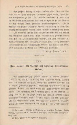 351-354 Zum Kapitel der Parität auf historisch-literarischem Gebiet