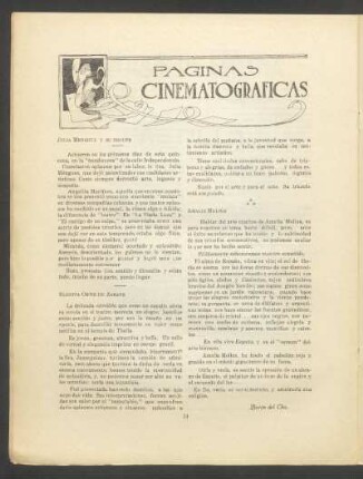 Páginas cinematográficas