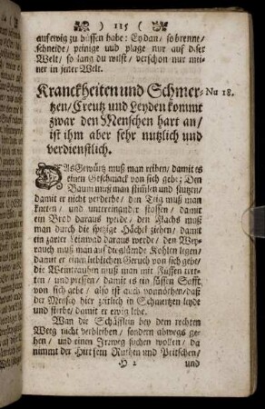 Kranckheiten und Schmerzen.