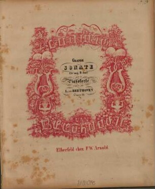 Grande sonate (Sib maj. B dur) pour le pianoforté : Oeuvre 22
