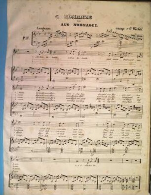 Romanze : von Aug. Nodnagel ; (für e. Singst. mit Pianoforte)