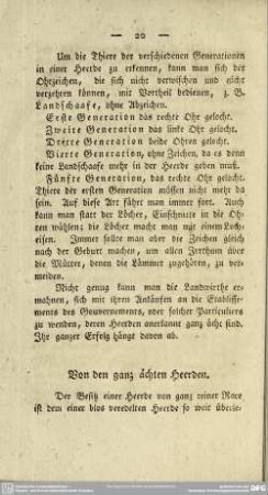 Von den ganz ächten Heerden