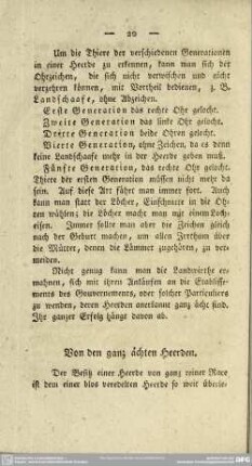 Von den ganz ächten Heerden