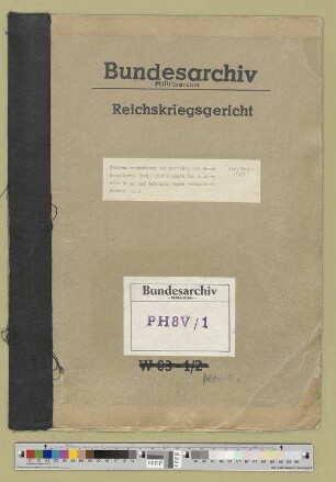 Untersuchungsakten des Gerichts der Garde-Kavallerie-Schützen-Division: Bd. 1