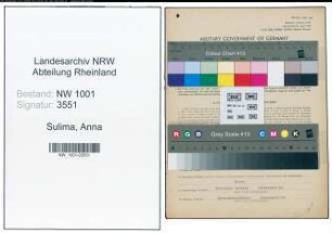 Entnazifizierung Anna Sulima, geb. 13.03.1896 (Diakonisse)