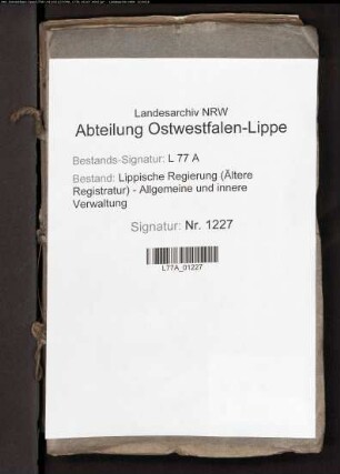 Das reformierte Konsistorium zu Lippstadt, Bd. 1
