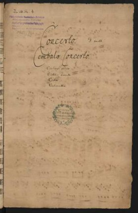 Konzerte; cemb, strings; d-Moll; BWV 1052