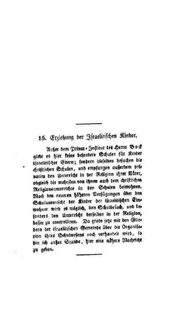 Erziehung der Israelitischen Kinder