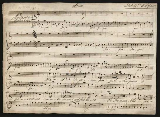 L'isola disabitata. Exceprts; S, orch; C-Dur