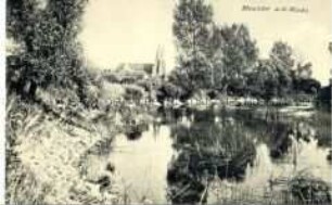 Mouzon, von der Maas aus gesehen