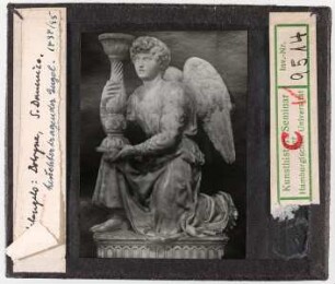 Michelangelo: Bologna, San Domenico, Marmorschrein des Hl. Dominikus, Leuchterengel