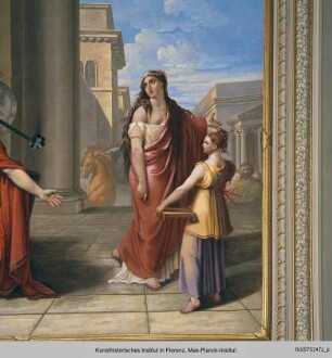 Decken- und Wandmalerei : Titus verlässt Berenice